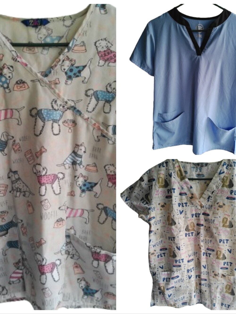 Bundle 3 Small Scrub Tops